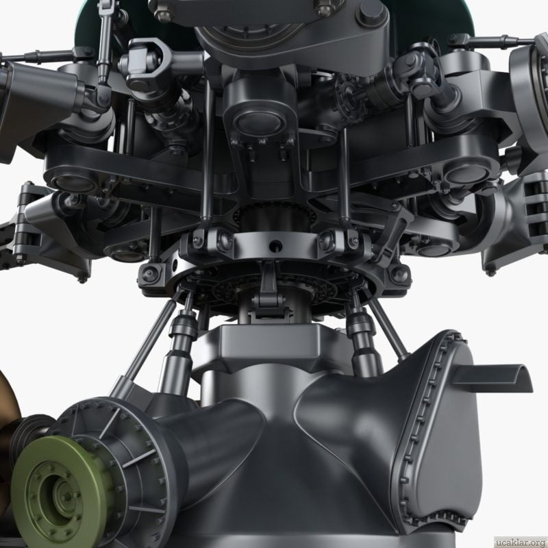 turboşaft motor 3d model 6 scaled